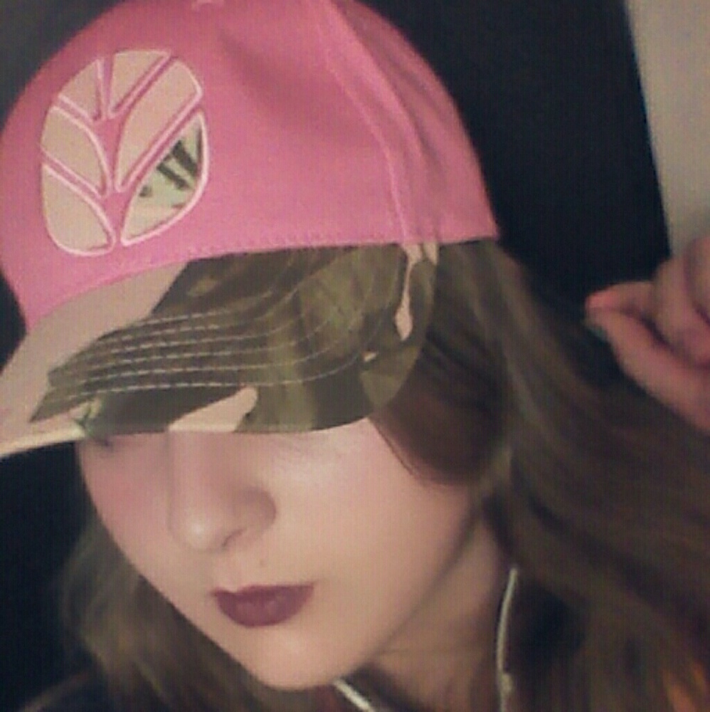 Pink and brown camo New Holland cap